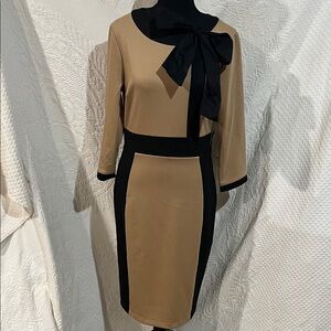 New York & Company Blouson Bow Dress, size small, NWT